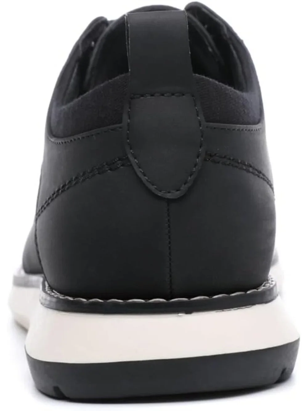 Men's Black Pin-dot Kitten Heel Perforated Lace-up Business Dress Oxford Shoes